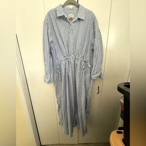 Universal Thread Blue and White Striped Shirt